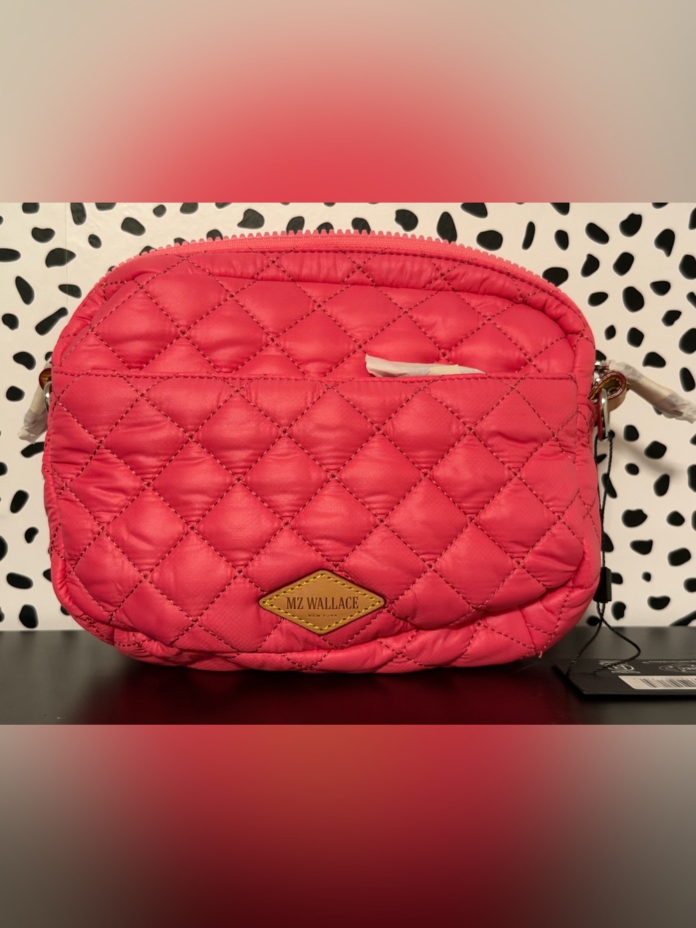 MZ Wallace Flamingo Pink Metro Camera Bag - Picture 7 of 9